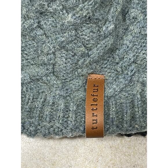 Vintage Turtle Fur Hat Beanie Cap 80% Lambs Wool Warm Stretchy One Size Outdoor - Picture 5 of 8